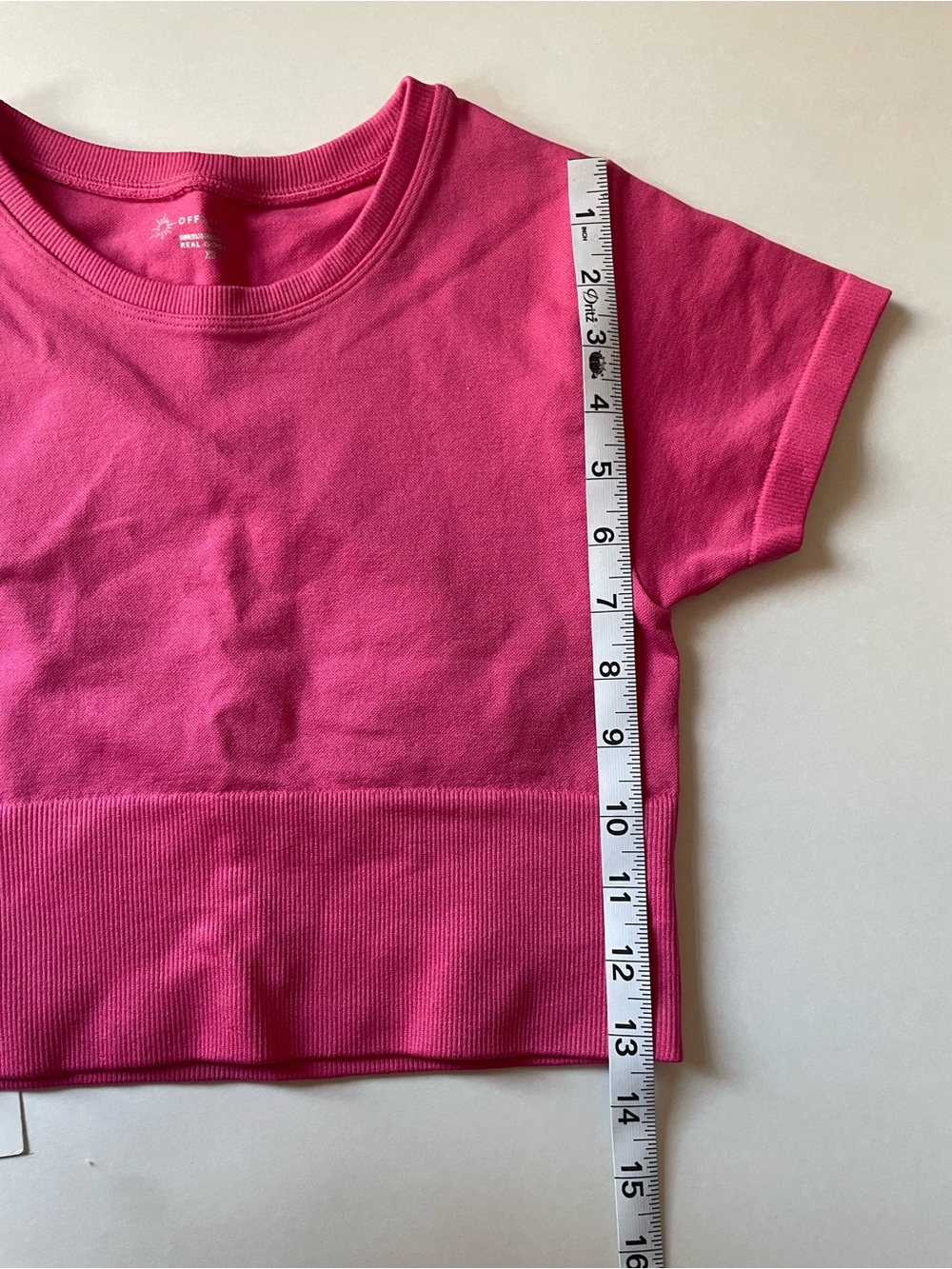 aerie Offline Hot Pink Set Flared Leggings and Cropped Top - Picture 9 of 10